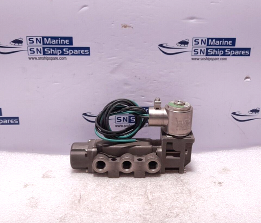 Versa VSG-4322-316-XN-A120 Solenoid Valve Max 12 Bar Min 2.8 Bar 120V 60Hz 5.6W