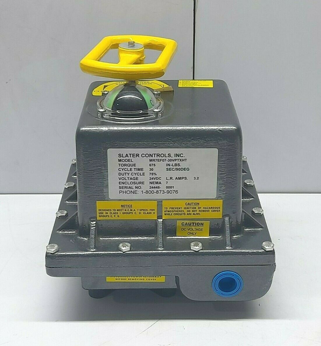 Slater Controls MR7EF07-30VPTXHT Electric Valve Actuator
