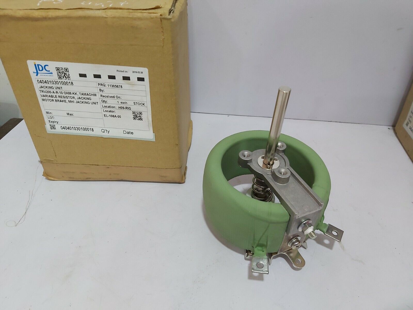 TAMAOHM TRV200A VARIABLE RESISTOR JACKING MOTOR BRAKE MHI JACKING UNIT TRV200-A