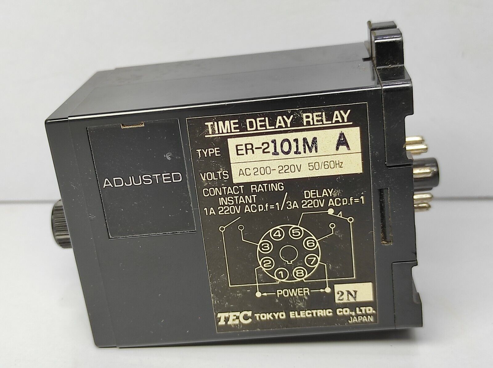 TEC ER-2101M A Time Delay Relay 0-60sec ER-2