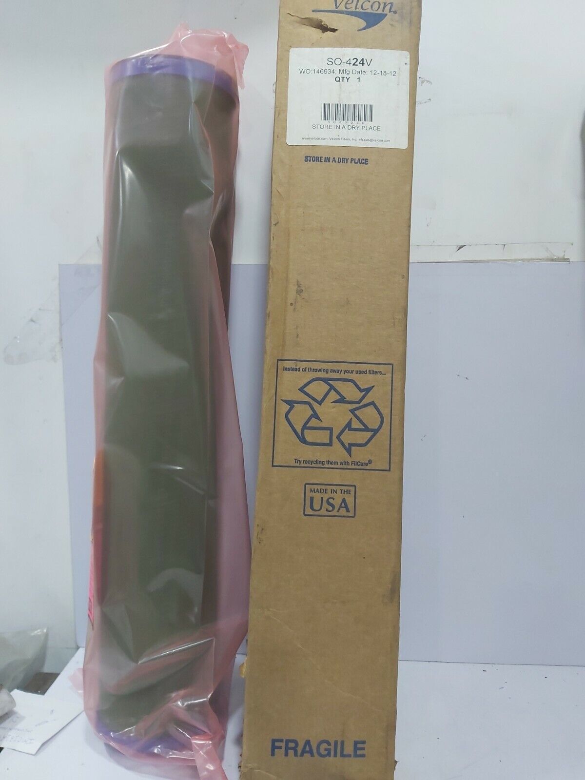 VELCON SO-424V Fluid Filter Element Separator 146934