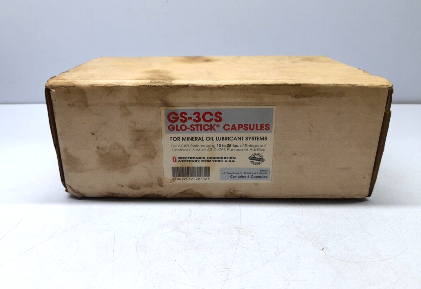 Spectroline GS-3CS Glo-Stick Capsules For Mineral Oil Lubricant Systems Mineral