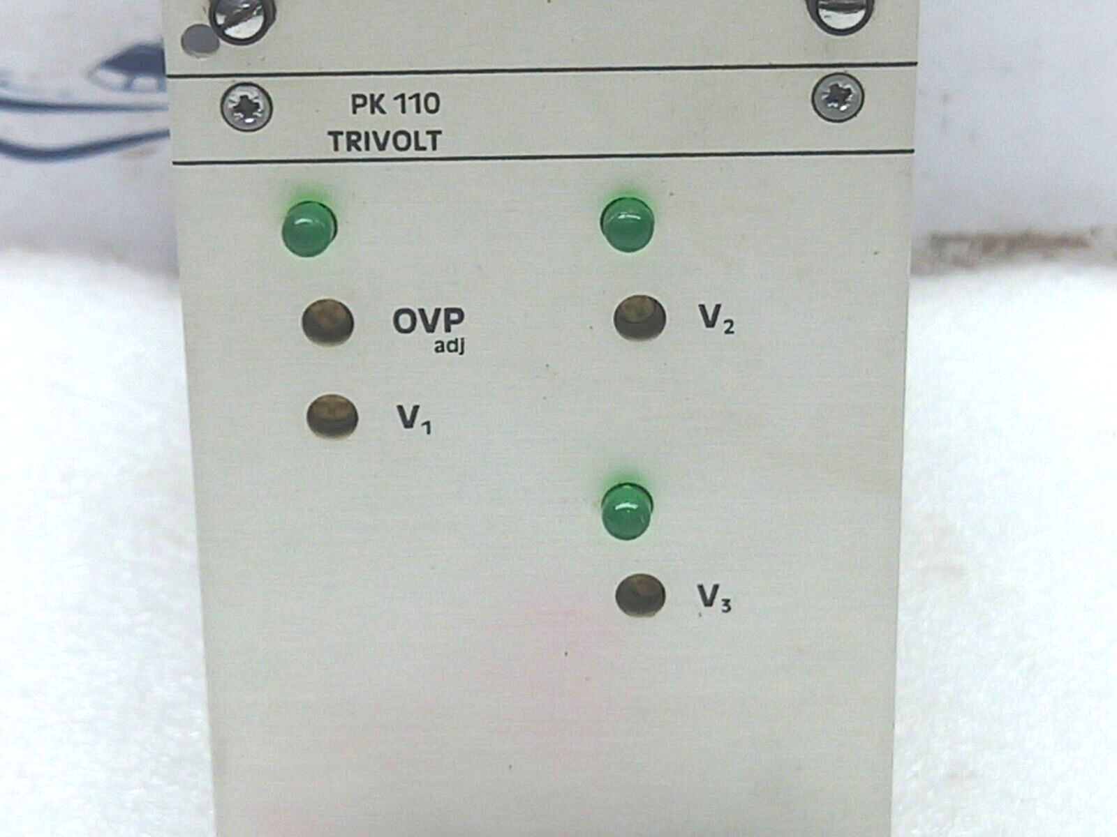 VERO Electronics PK110 TRIVOLT Power Supply Type 116-032362K 110V AC