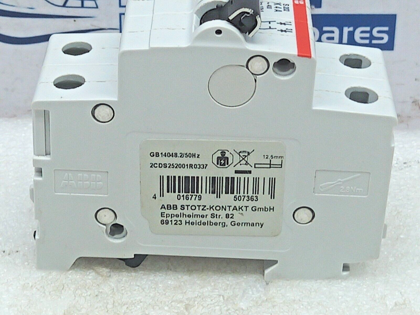 ABB S 202-K4 Moulded Case Circuit Breaker Cat.A 2CDS 252 001 R0337