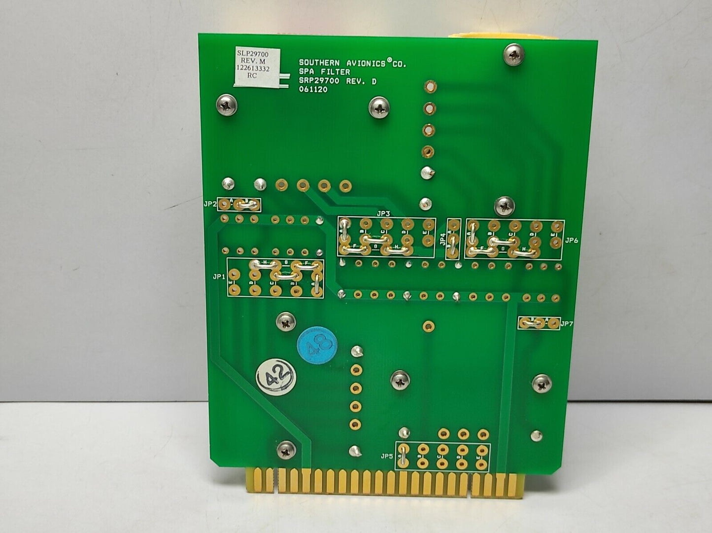 Southern Avionics SRP29700 Rev D Spa Filter PWB-297-6142 Filter H SPA