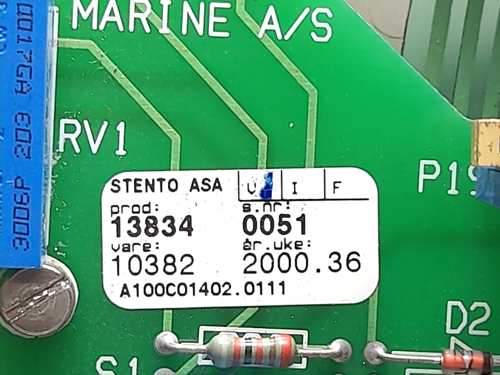 Vingtor VMP-530 Main Station Marine VP-1050 PCB