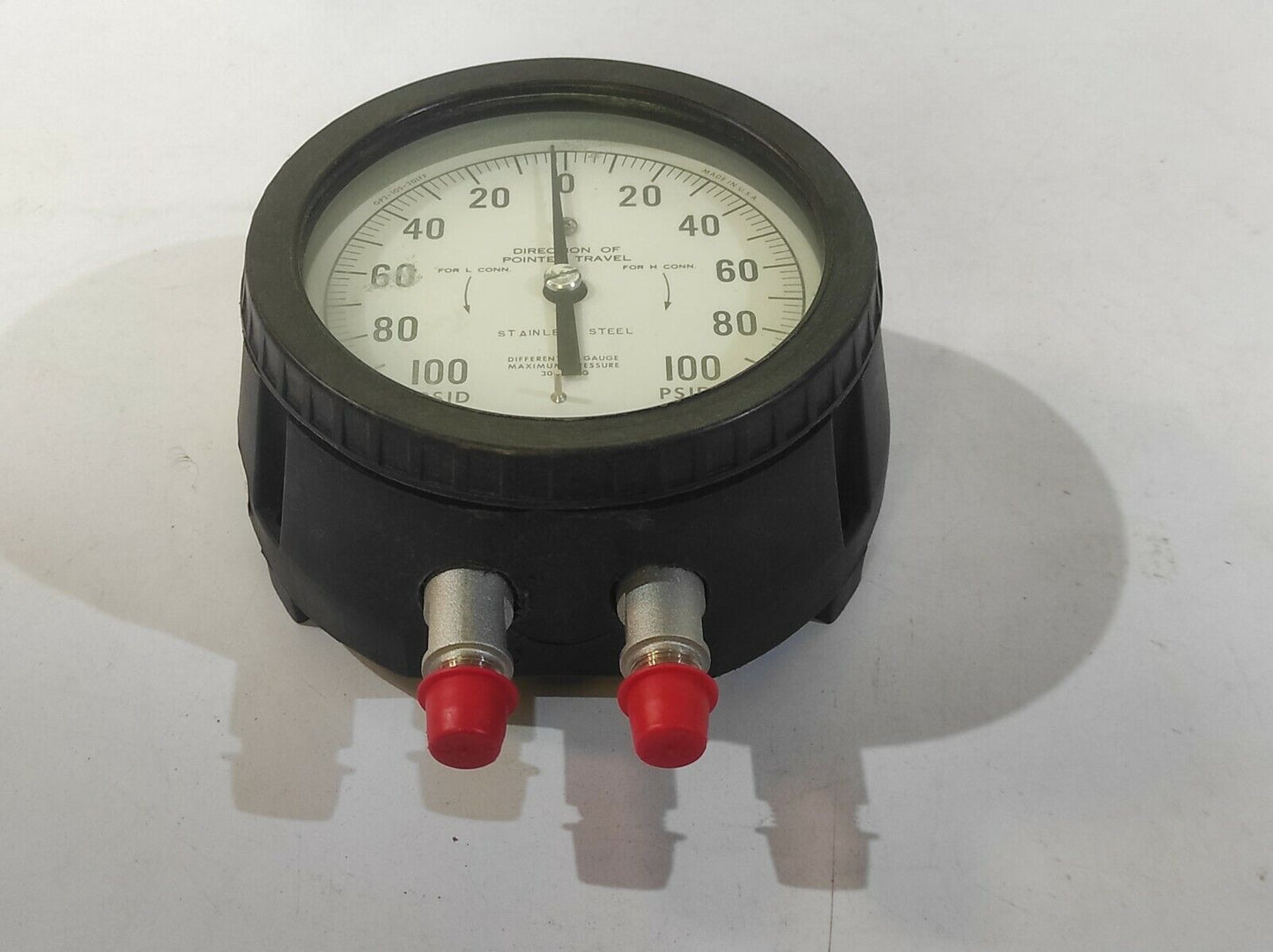 Weksler GP2-105-3DIFF BC4 Differential Pressure Gauge 100-0-100 PSID