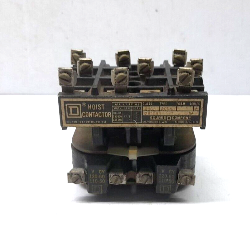 Square D 6965 R0-4 Ser C Hoist Contactor 110V50Hz 120V60Hz