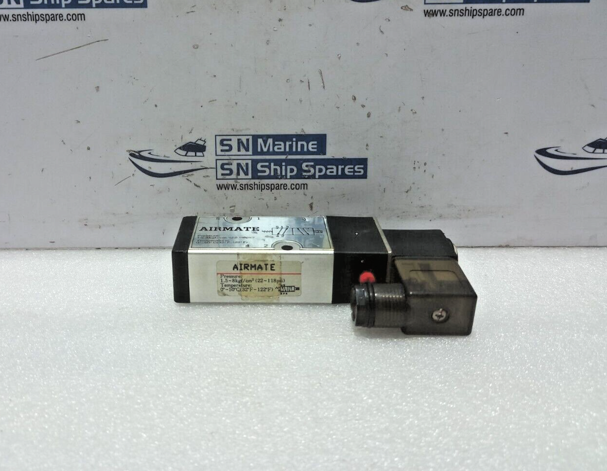 Airmate Solenoid Valve Pressure: 1.5-8kgf/cm2 (22-118psi) Temperature: 0°-50° C