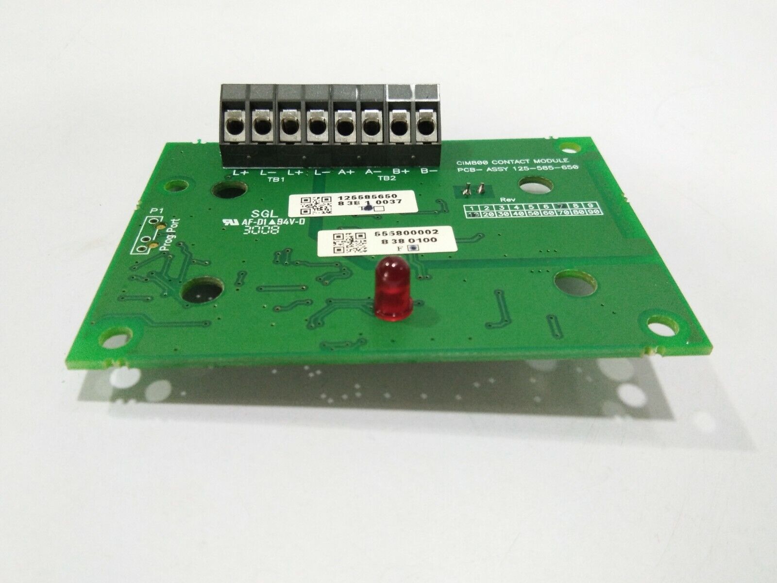 TYCO CIM800 CONTACT MODULE PCB SGL PCB-ASSY 125-585-650 125-165-269 ISSUE 14