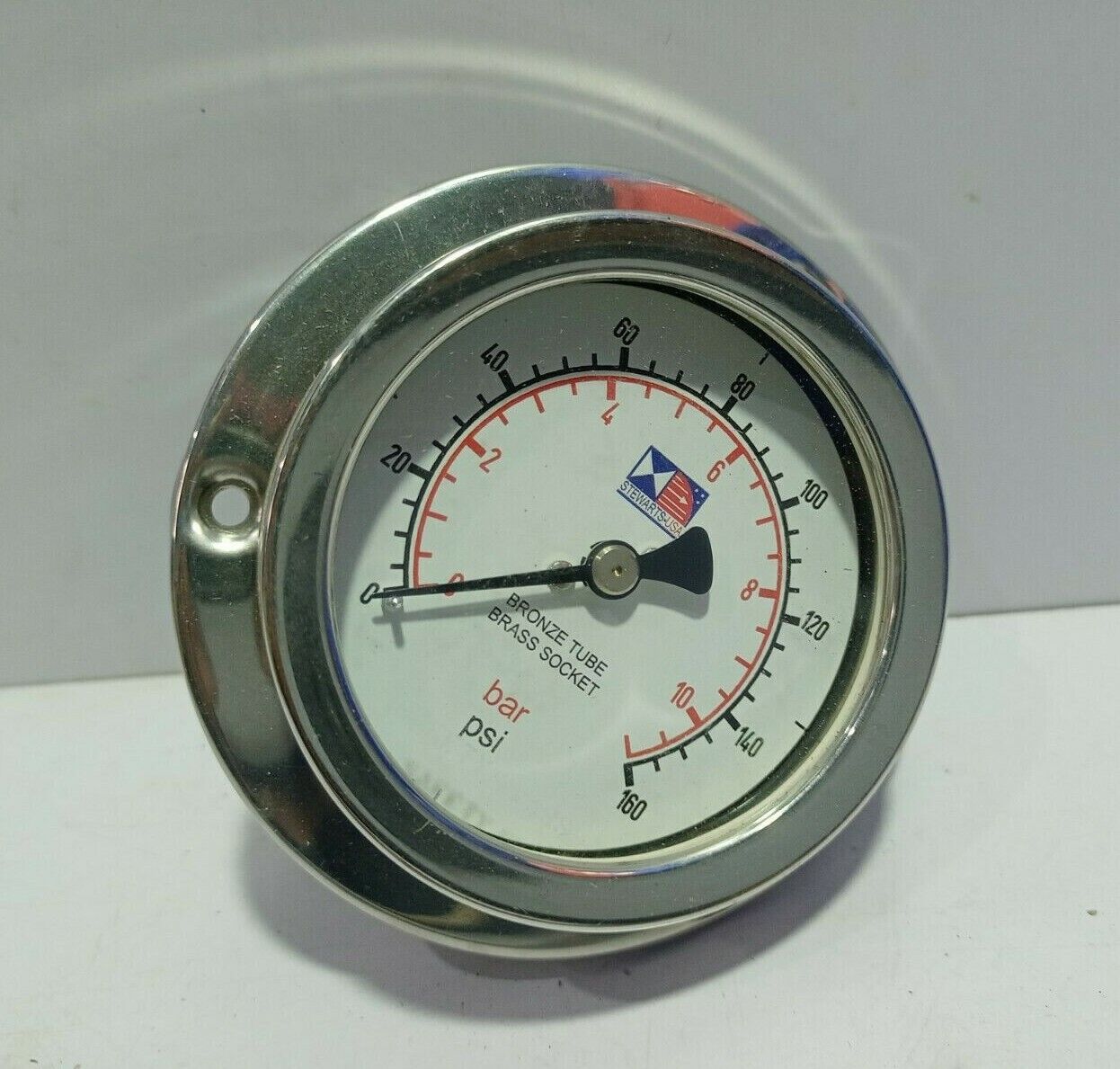 Tech Skotselv EN 837-1 316L Gauge Range 0-10 Bar