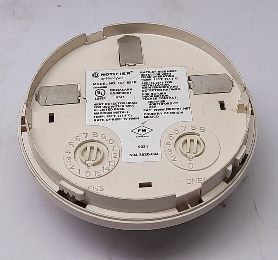 Honeywell Notifier FST-851R Heat Detector Head