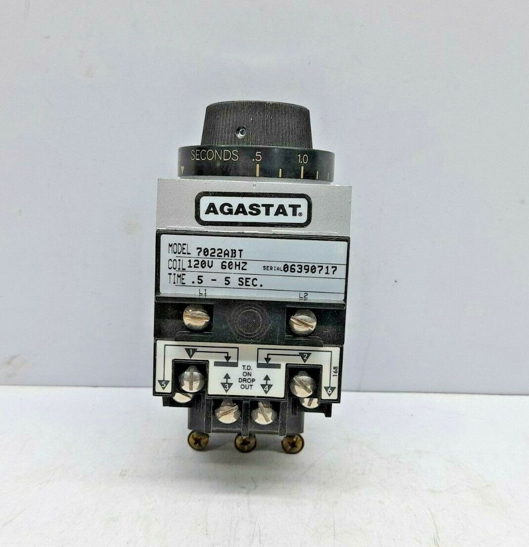 Agastat 7022ABT Timing Relay Tyco 1423162-4 Time Delay Relay