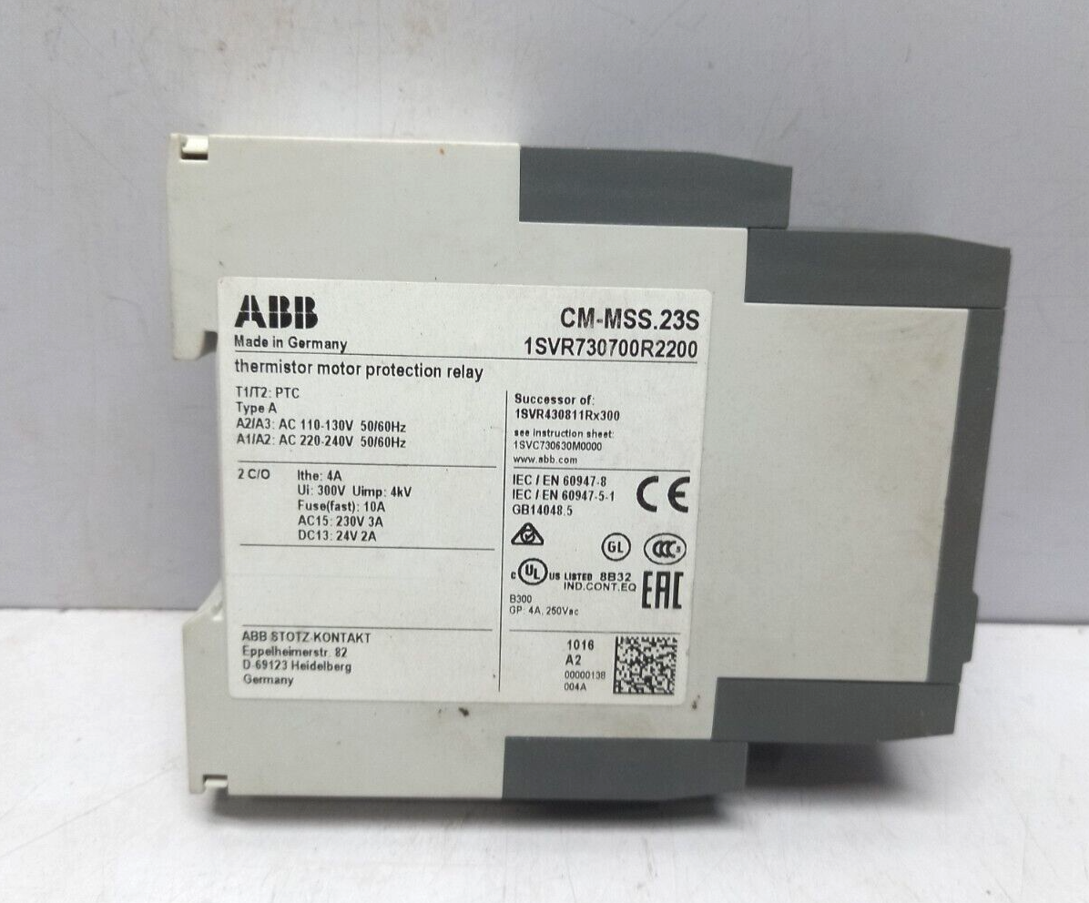 ABB CM-MSS.23S Thermistor Motor Protection Relay 1SVR730700R1100