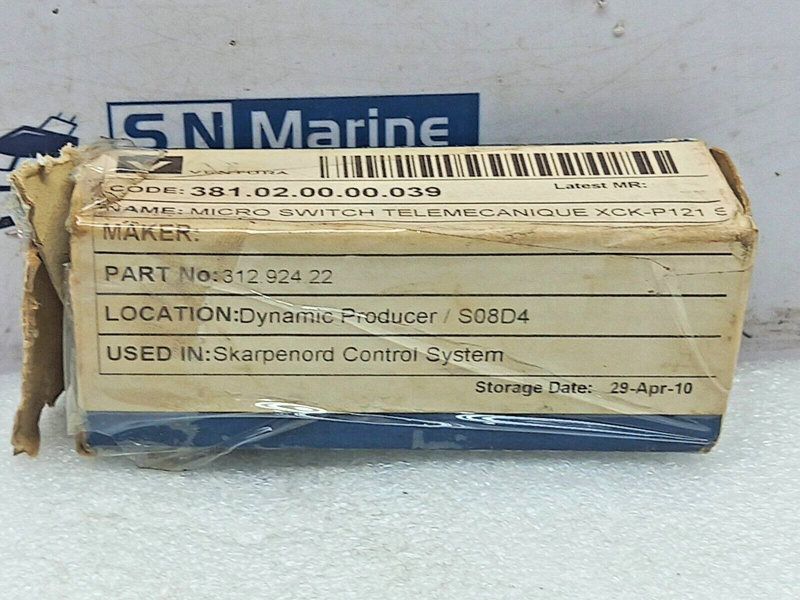 Telemecanique XCK-P121 Limit Switch Ui: 500V Uimp: 6KV XCK-P 312.924.22