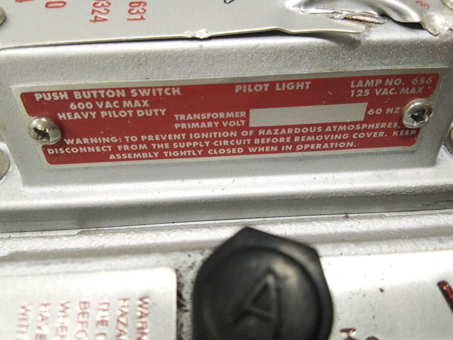 STACKMATCH EDSKBA CONTROL PANEL 220VOLT HPT ROD PILOT & IGNITER PUSH BUTTON 