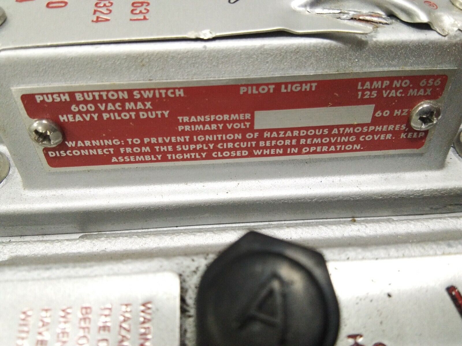 STACKMATCH EDSKBA CONTROL PANEL 220VOLT HPT ROD PILOT & IGNITER PUSH BUTTON 