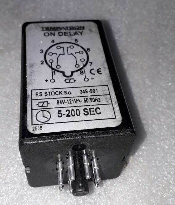 TEMPATRON 5-200 SEC RELAY NEW RS-349 901