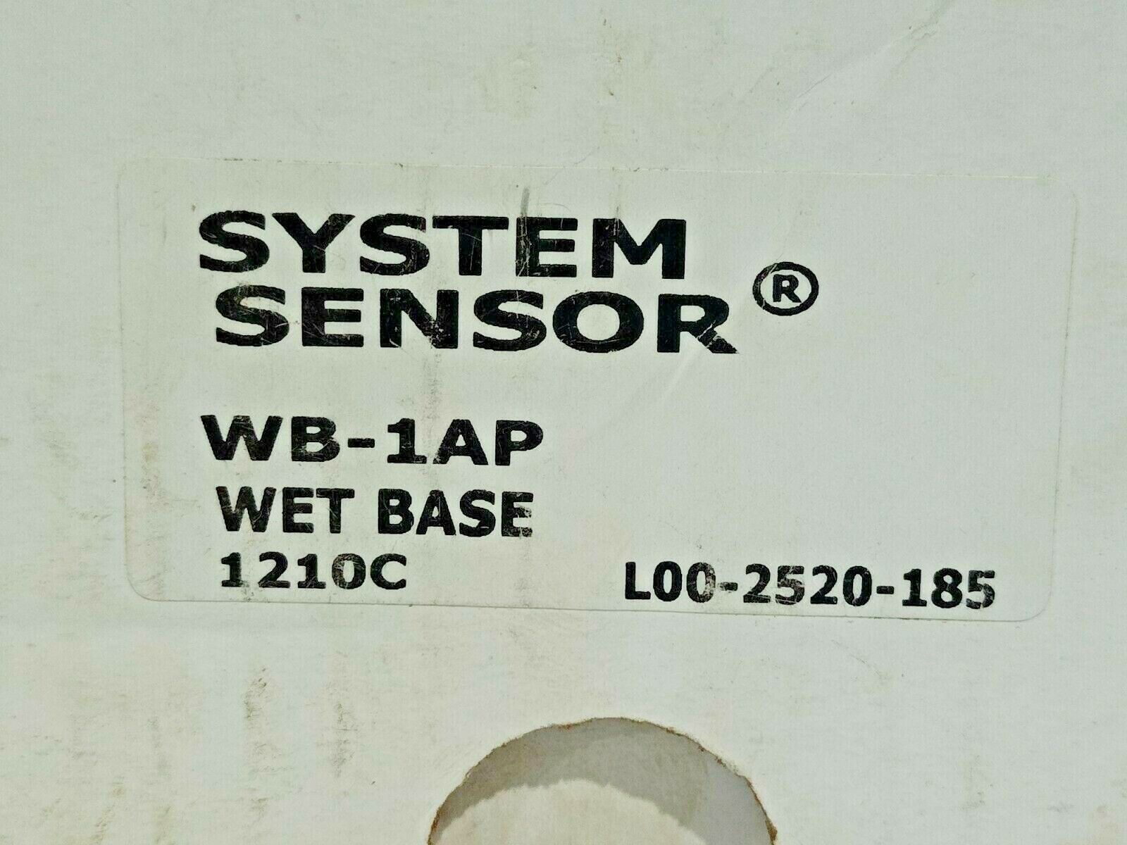 System Sensor WB-1AP Wet Base Shroud Notifier WB1AP