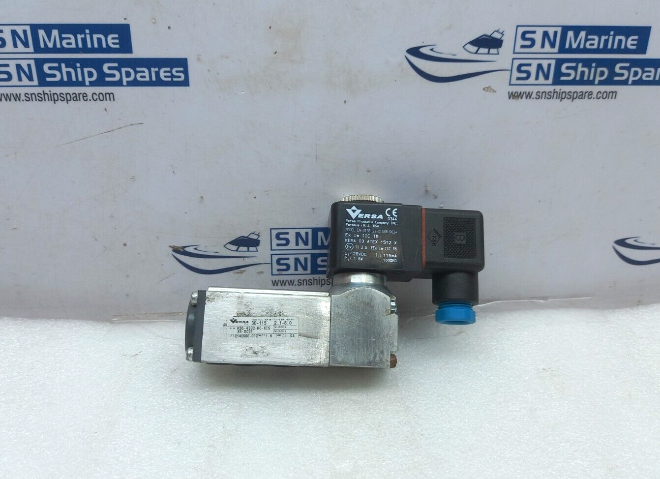 Versa KSG-4332-HC-XISX6-D024 Four Way Solenoid Valve 30-115Psig