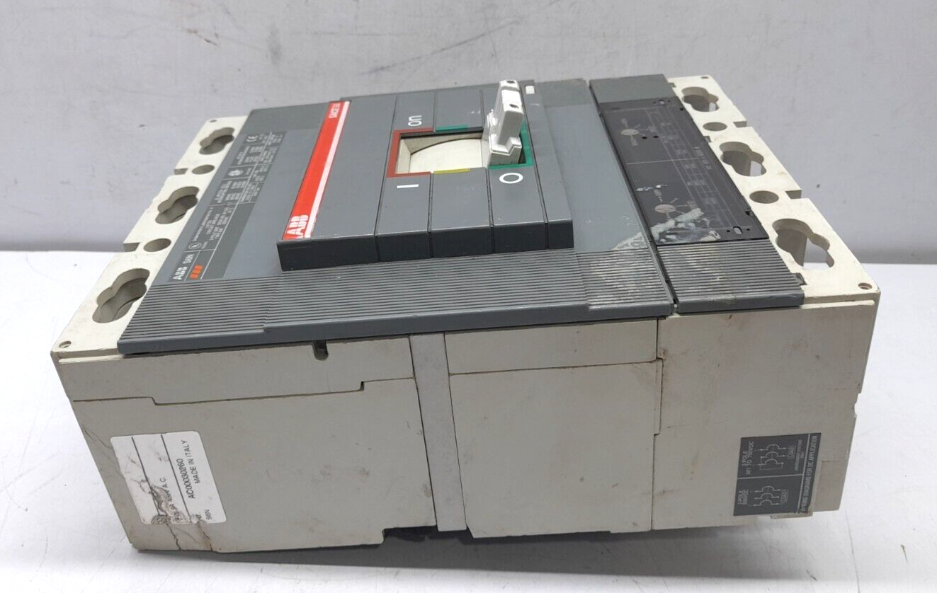 ABB SACE S6 S6N Circuit Breaker 600A 3P 600VAC