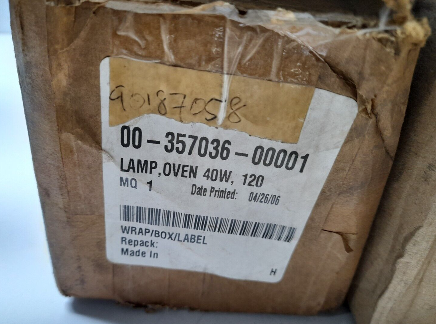 Vulcan Electric 00-357036-00001 Oven Lamp 40W 120V Hobart 00-357036-00001