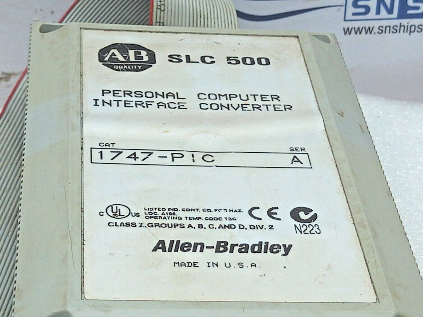 Allen Bradley 1747-PIC Personal Computer Interface Convertor SLC 500 SER A