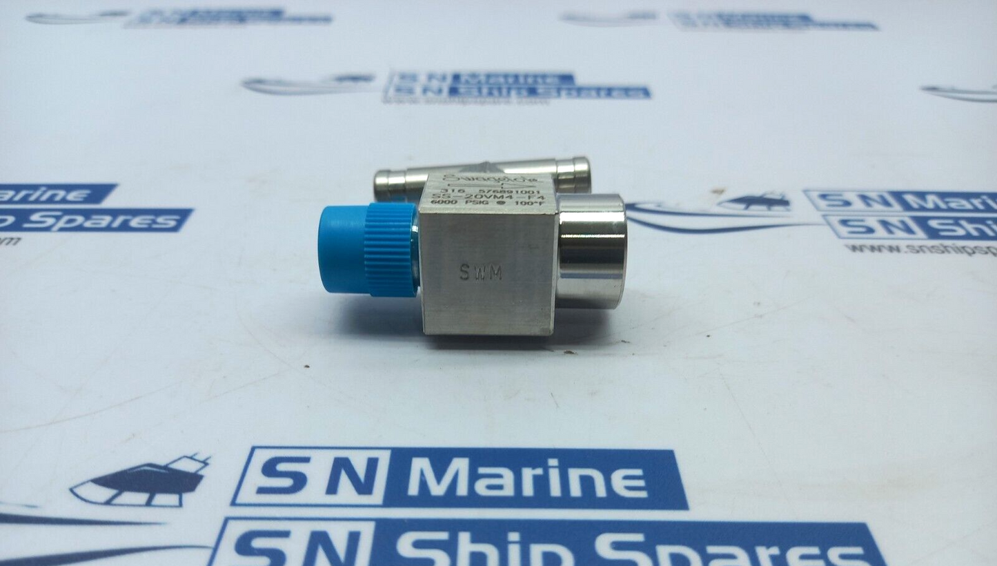 Swagelok SS-20VM4-F4 Integral Bonnet Needle Valve 6000Psig 100F Nov 1120629