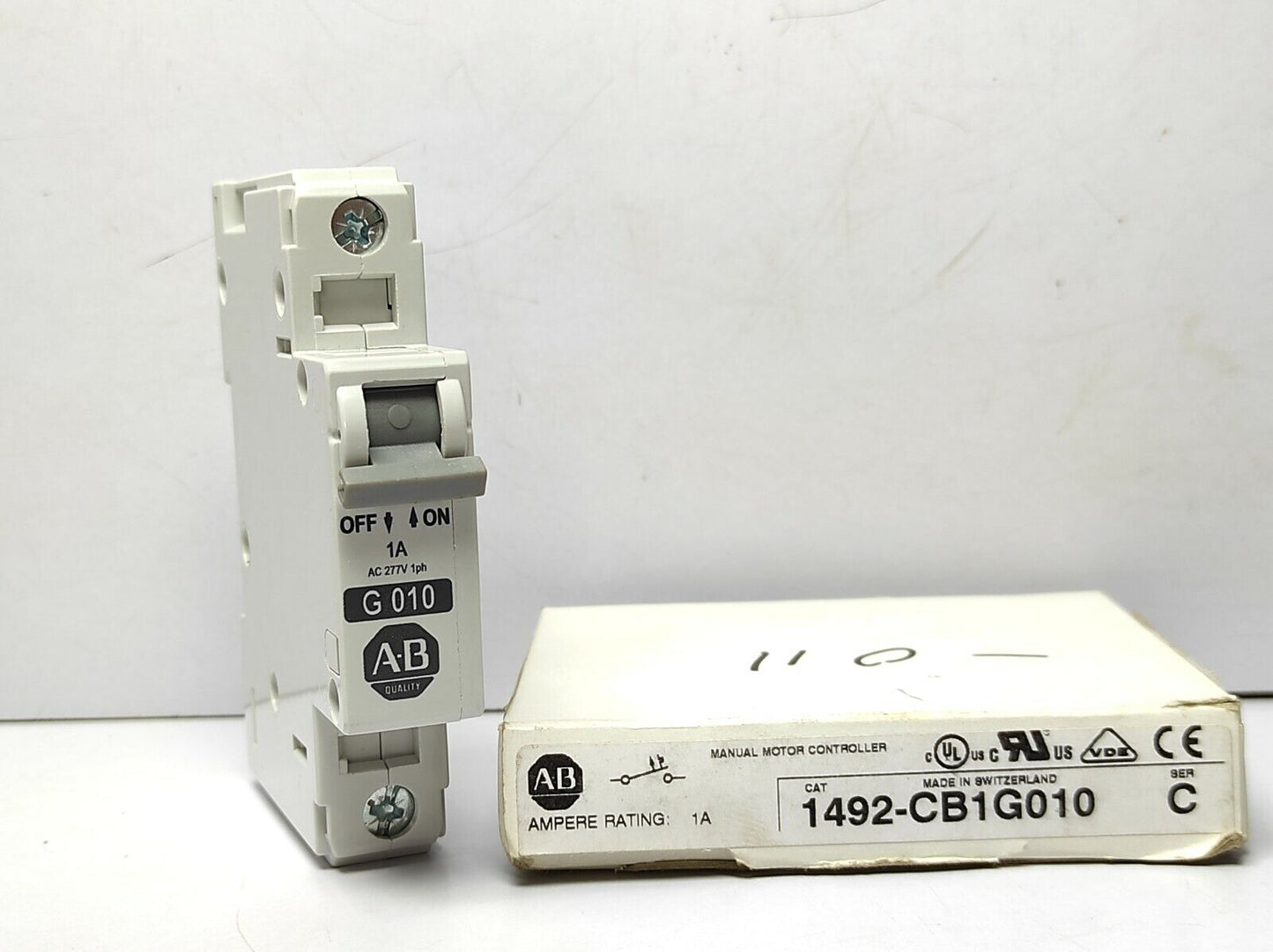 Allen Bradley 1492-CB1G010 Manual Motor Controller Ampere Rating 1A