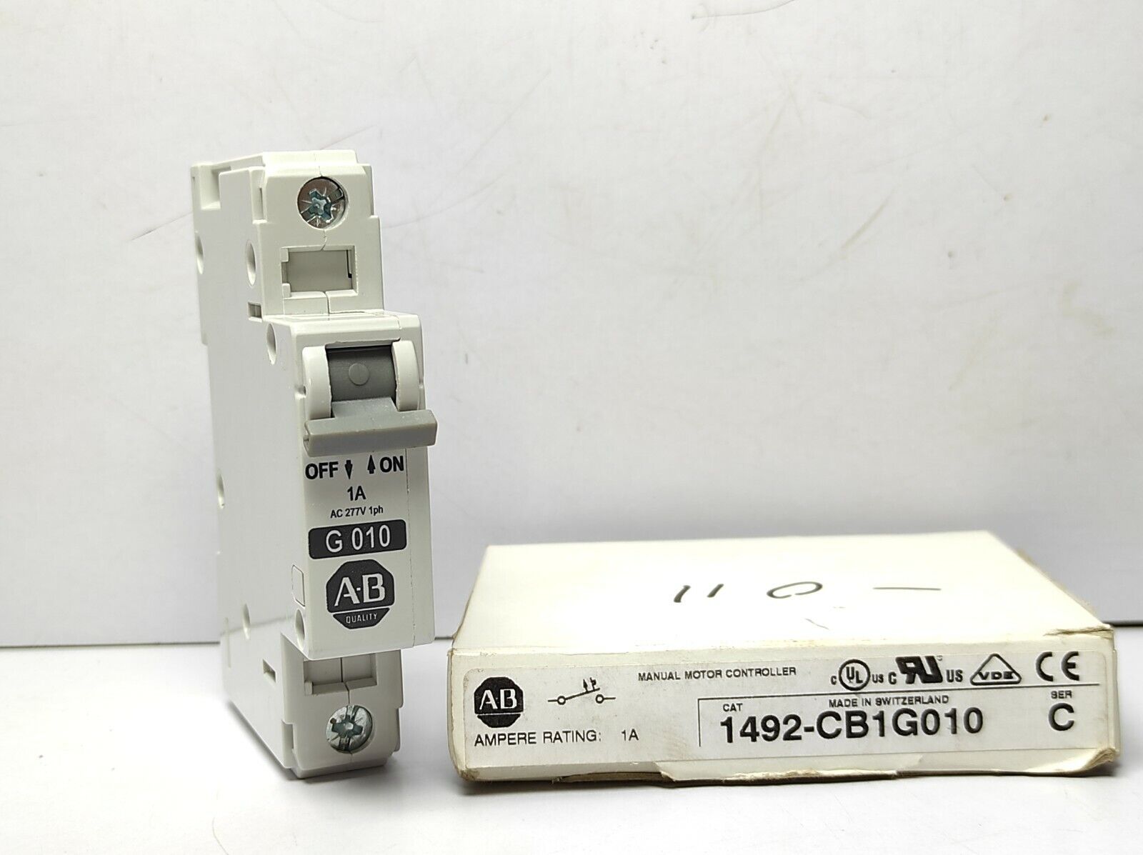 Allen Bradley 1492-CB1G010 Manual Motor Controller Ampere Rating 1A