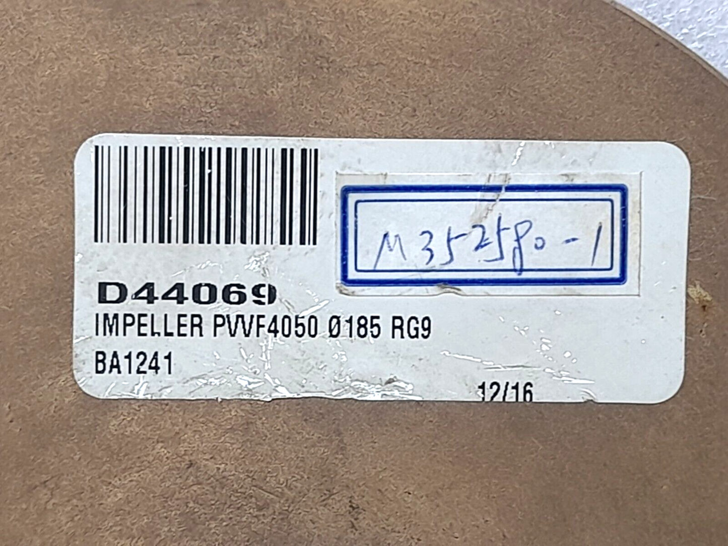 Alfa Laval 9850003668 Impeller ORCA-50 Fresh Water Distiller Impeller D44069 PVV