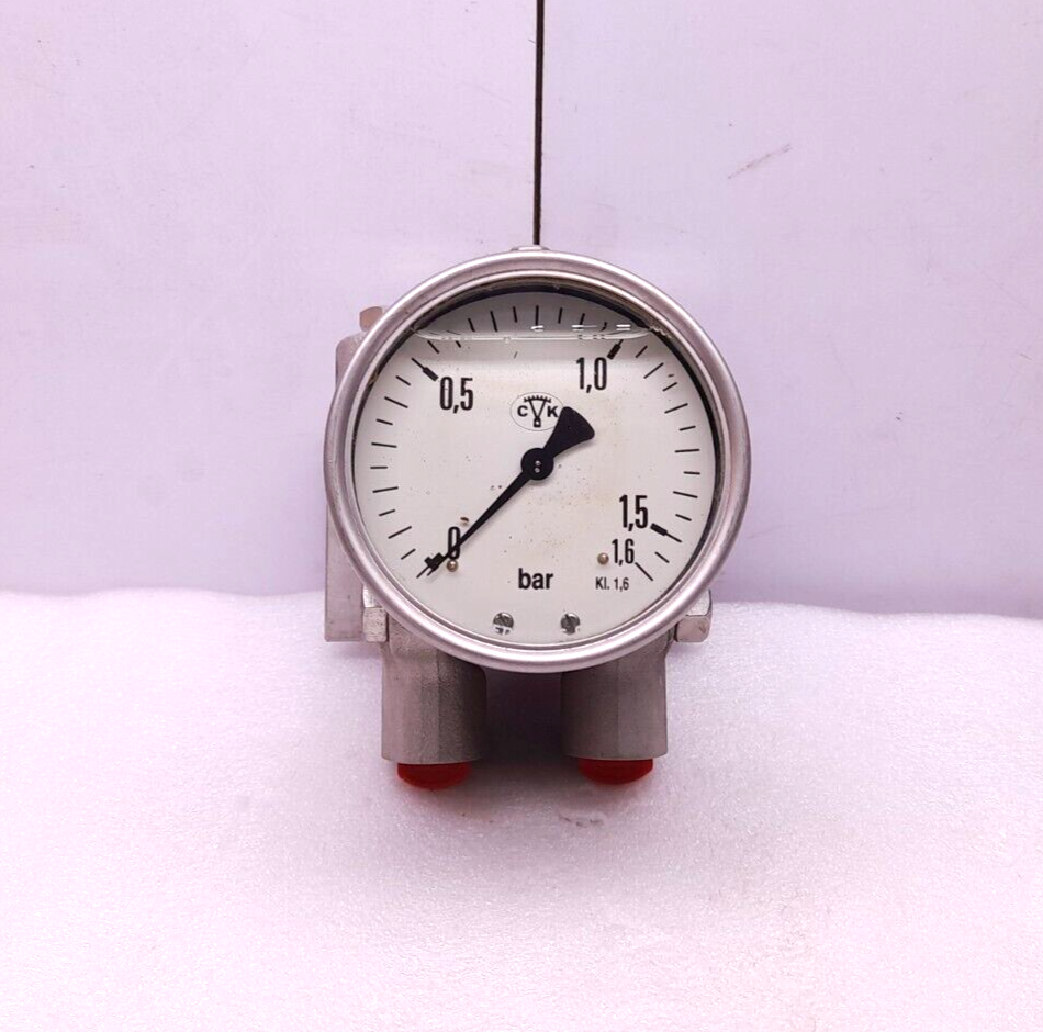 Teck Skotselv DA0303HR03LW1000 Differential Pressure Gauge Range 0…1.6 Bar Pmax