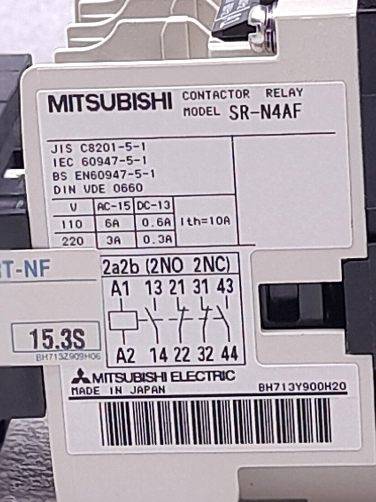 Mitsubishi SRT-NF Pneumatic Time Delay Relay 400VAC Coil