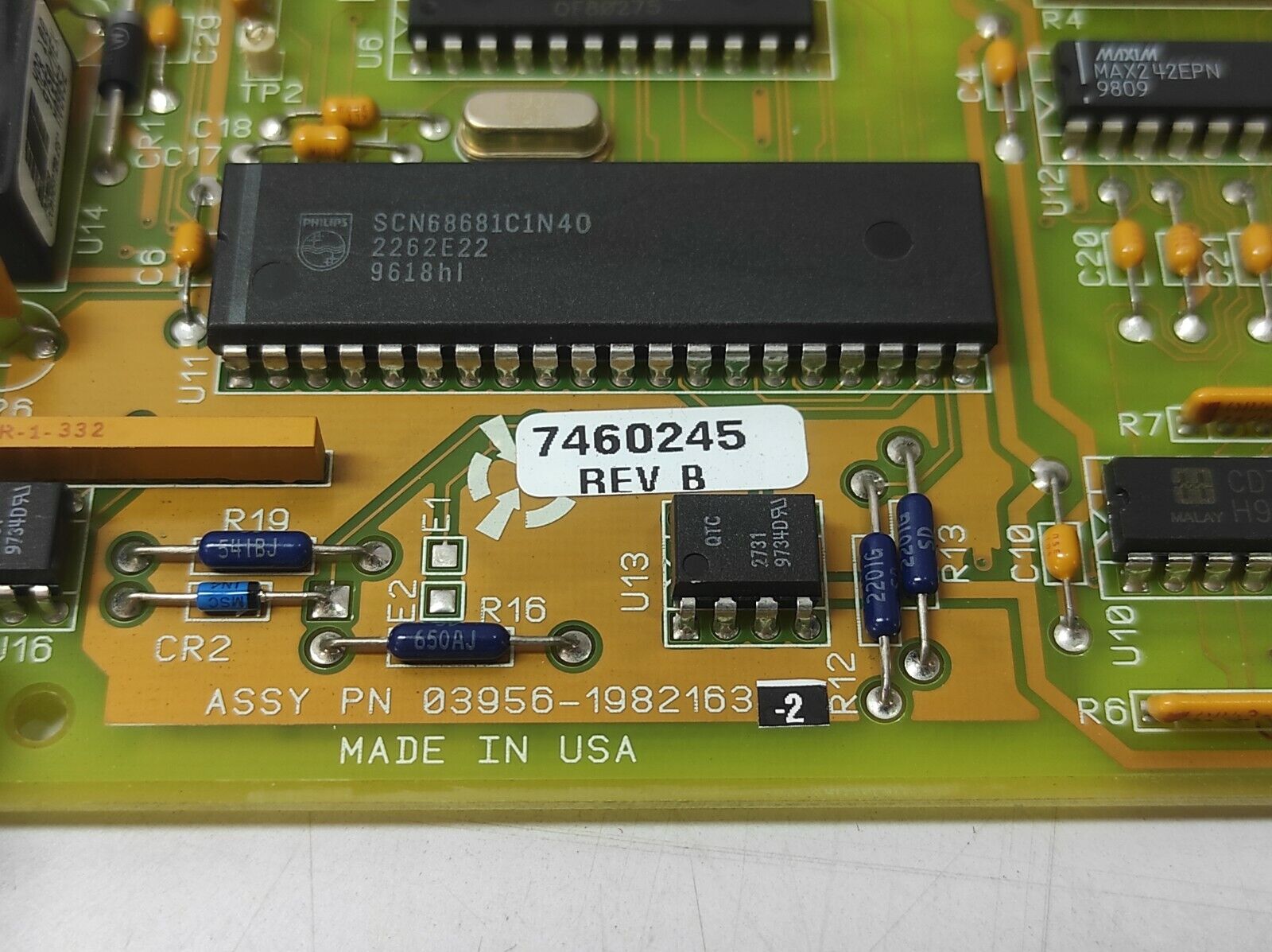 ADIS 03956-1982163-2 PCB 7460245 Rev B 0395619821632 AW Rev A