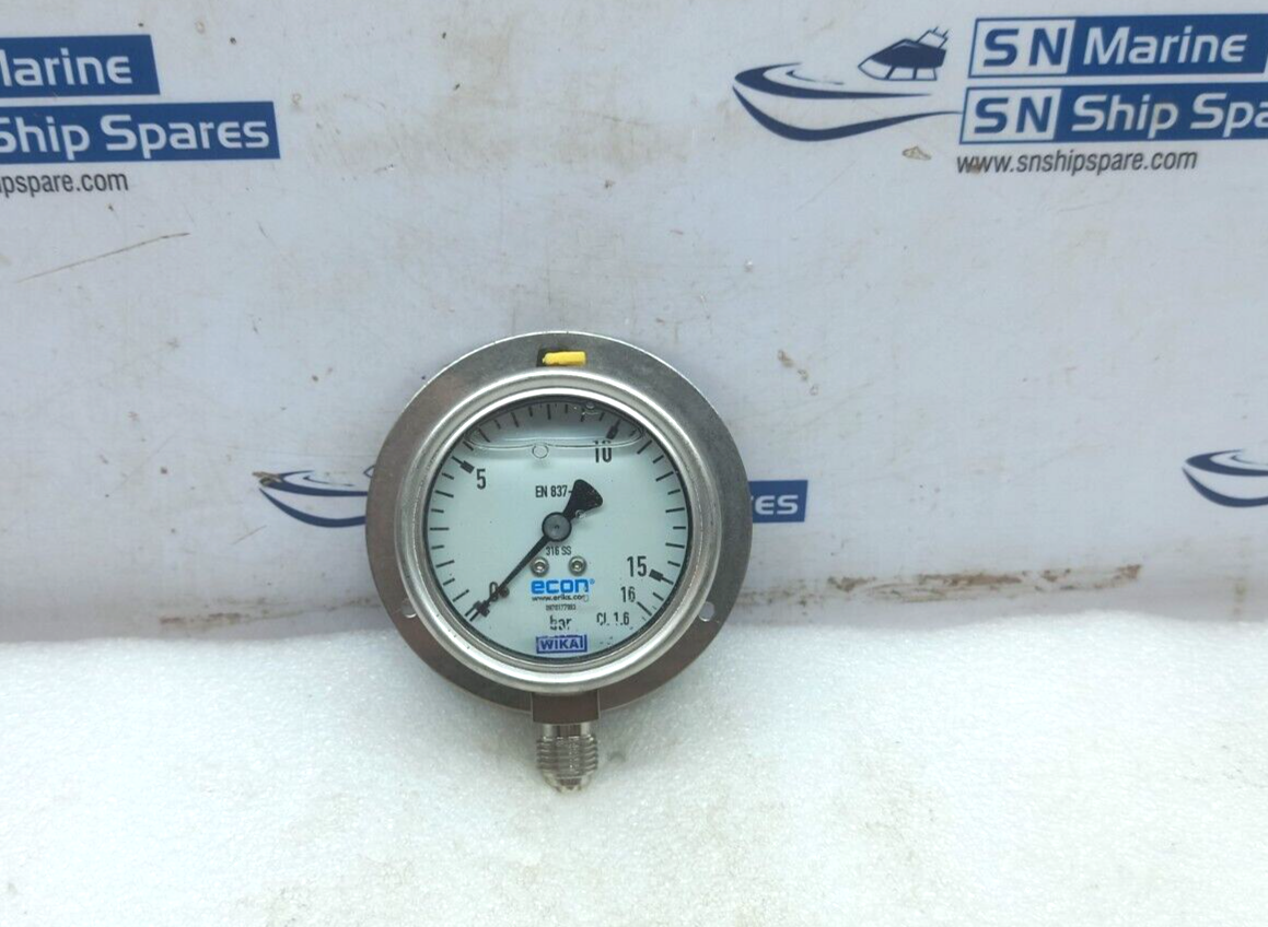 Wika 233.50.063 Compound Pressure Gauge 0-16Bar EC013833H2A5310