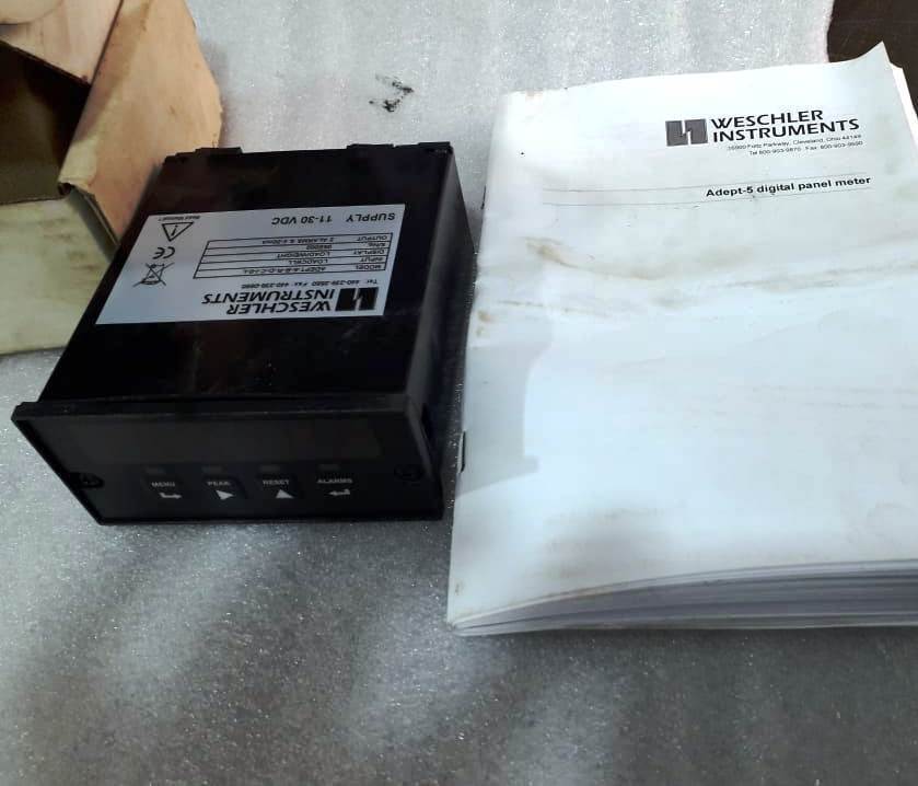 WESCHLER ADEPT-5-B-R-D-C-I-O-L DIGITAL PANEL METER ADEPT5BRDCIOL