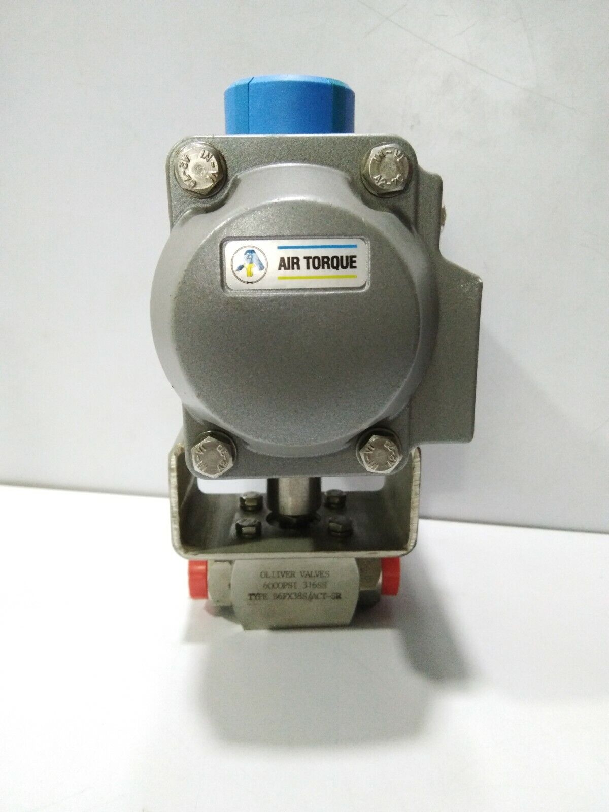 AIR TORQUE AT100S10A PNEUMATIC VALVE ACTUATOR WITH OLIVER VALVES B6FX38S/ACT-SR