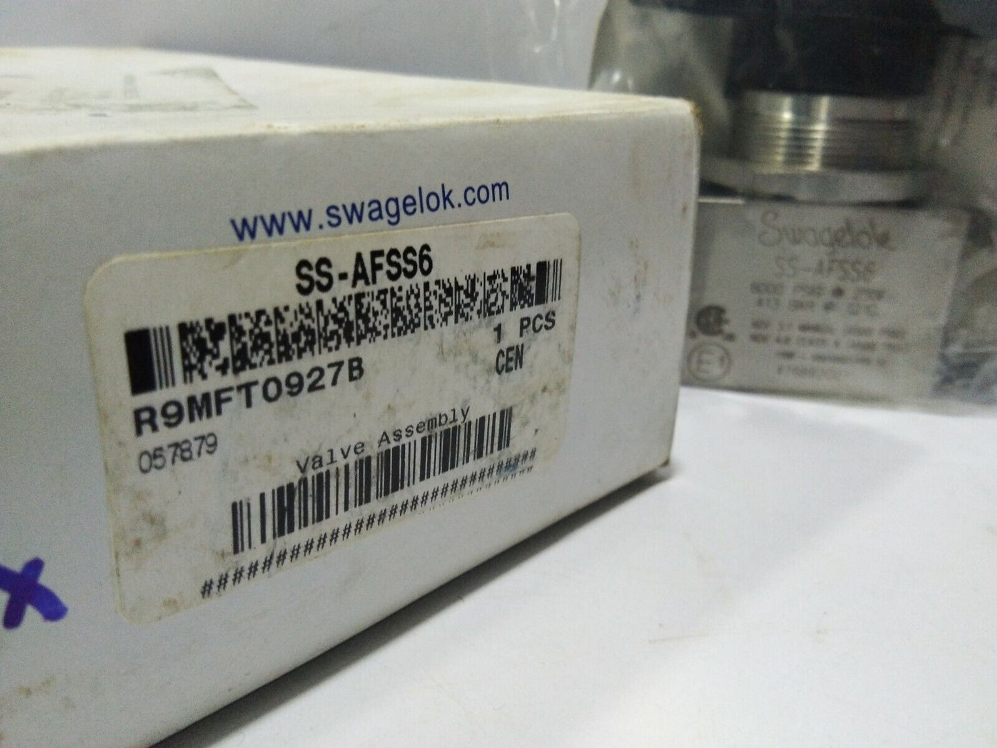 SWAGELOK SS-AFSS6 VALVE BALL VALVE 3/8” 6000PSIG @250F 413BAR SSAFSS6