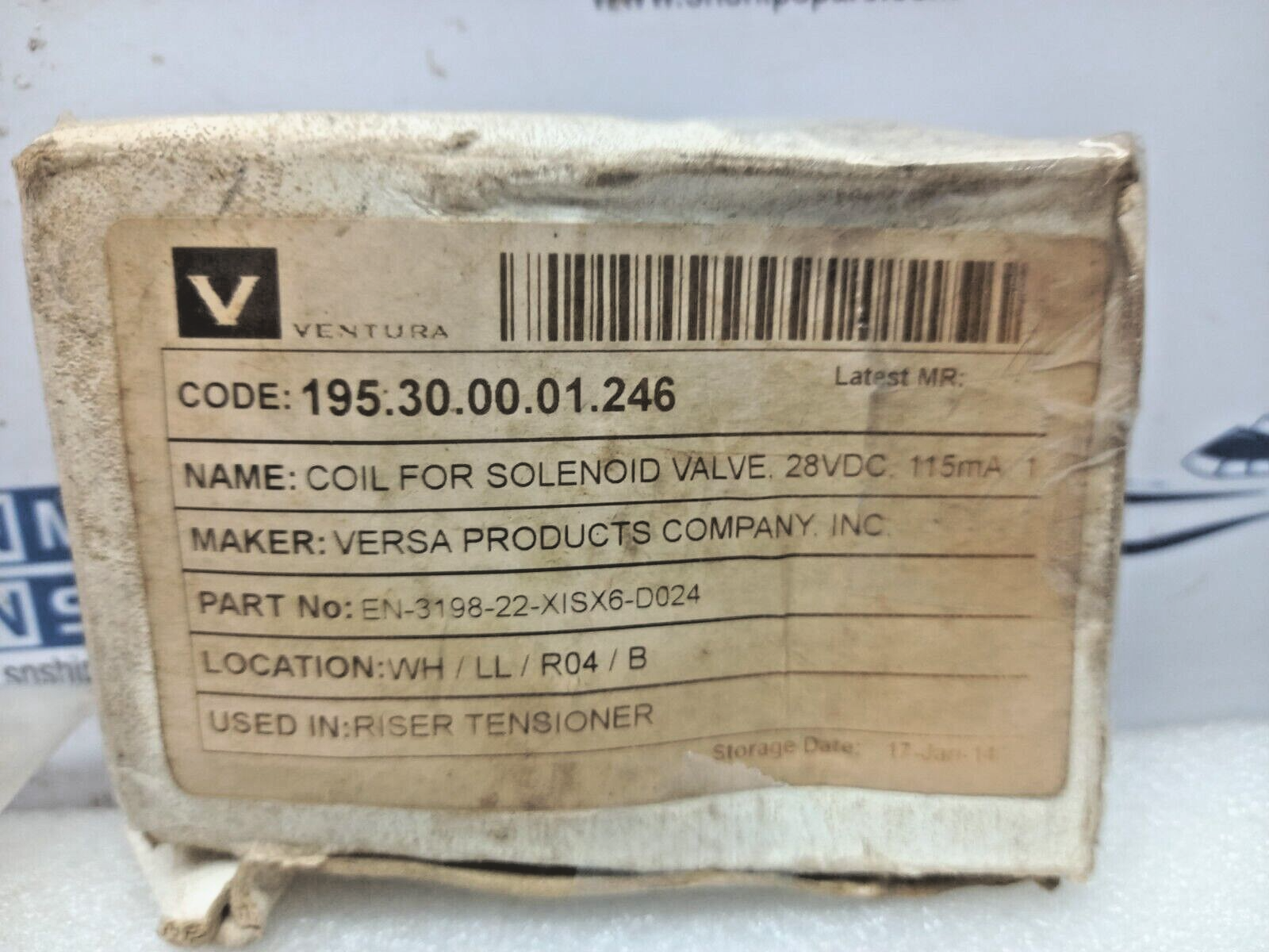 VERSA EN-3198-22-XISX6-D024 Coil For Solenoid Valve 28VDC