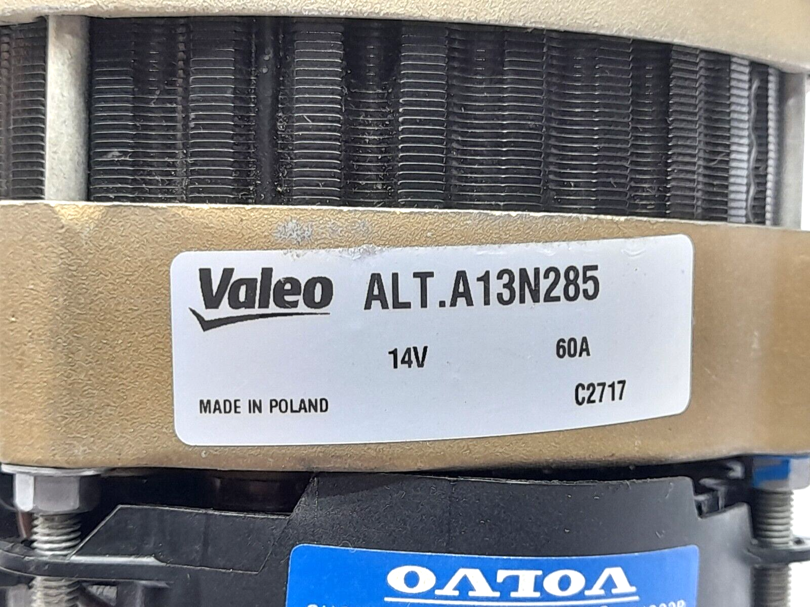 Volvo ALT.A13N285 Alternator 873770 14V 60A C541827A