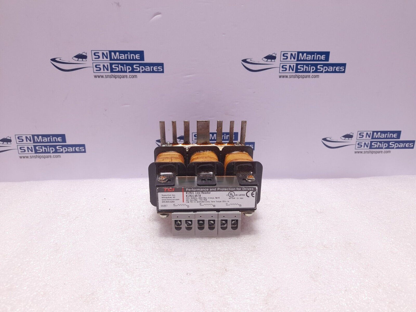Trans-Coil TCI KLRUL Line Reactor KLRUL4ATB 3PH 50/60Hz 600V Max 4A 4ATB