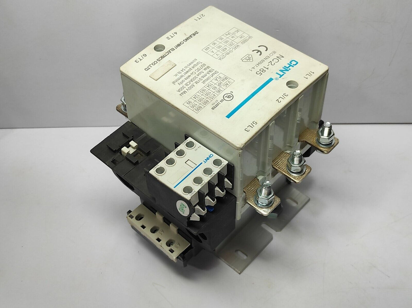 Chint NC2-185 Contactor Ui 1000V Ith 275A Chint FA-22 FG 230 50/60Hz