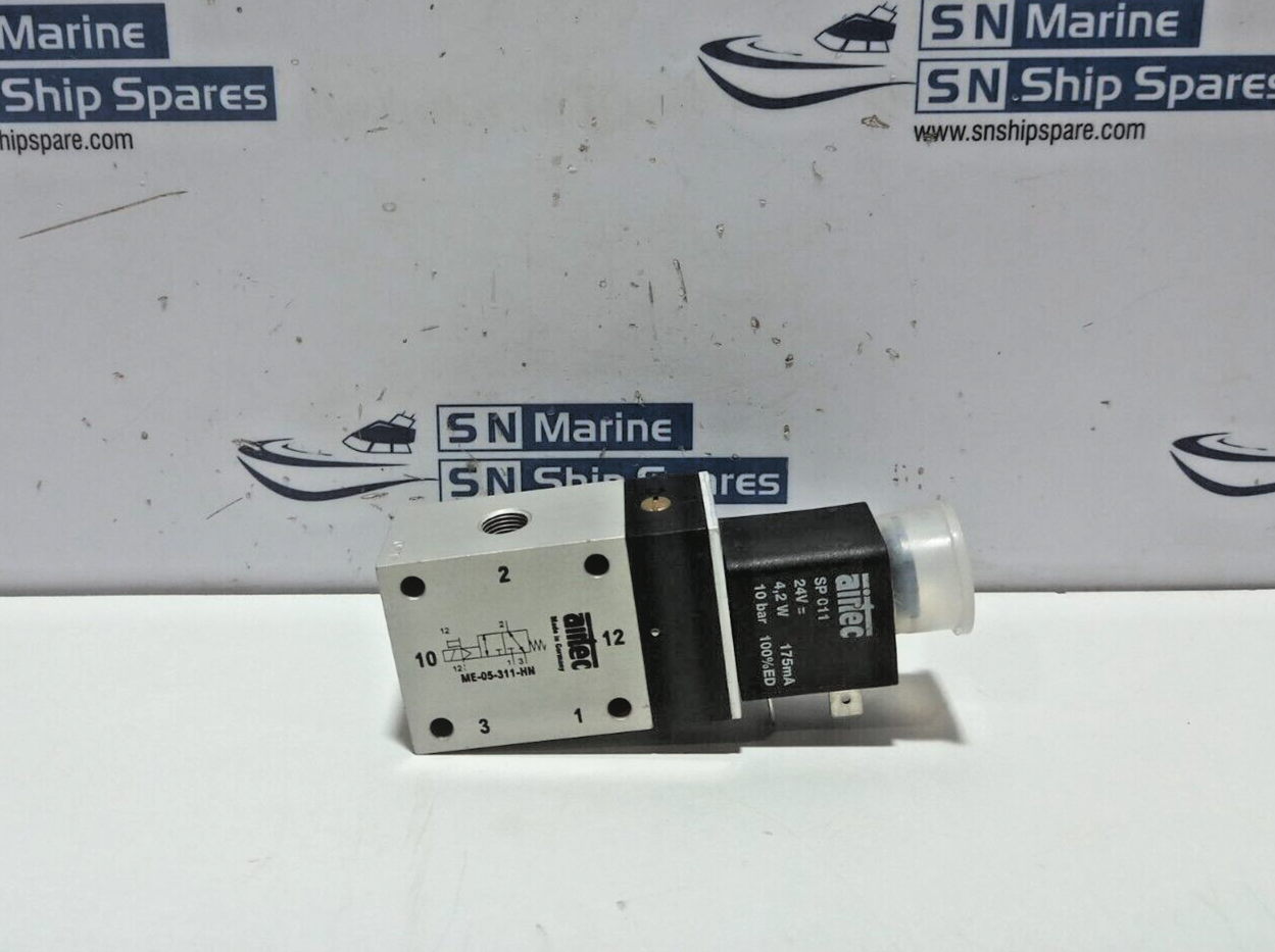 AIRTEC ME-05-311-HN Solenoid Valve With ARTEC SP011 Solenoid Coil 24V 4,2W 10Bar