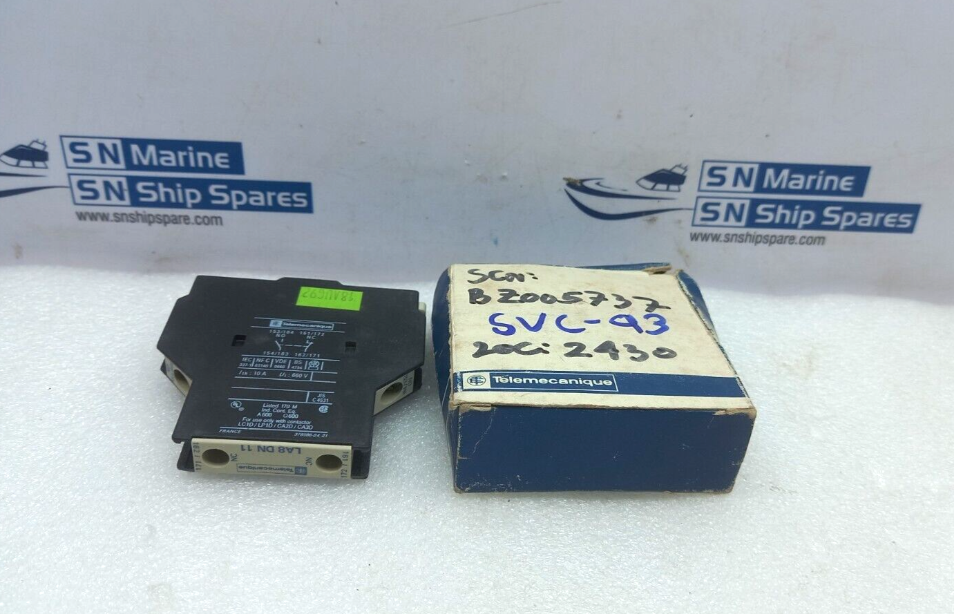 Telemecanique LA8DN11 Auxiliary Contact Block A600 Q600