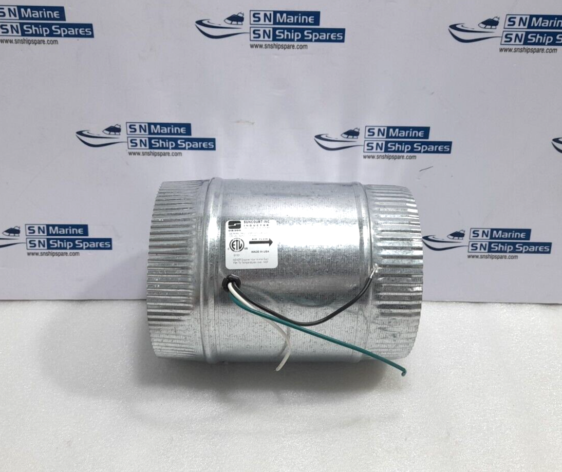 Suncourt DB200 Inductor 6” In-Line Duct Fan 120VAC 60Hz 0.35A