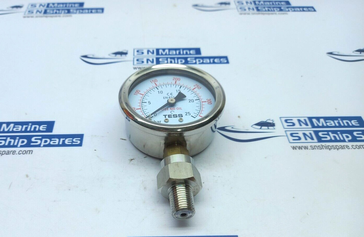 TESS EN 837.1 Pressure Gauge 0-350Psi 0-25Bar