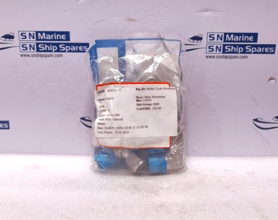 Swagelok SS-810-2-8 NOV 49-010-498 Pipe Elbow - 6PCs/Lot