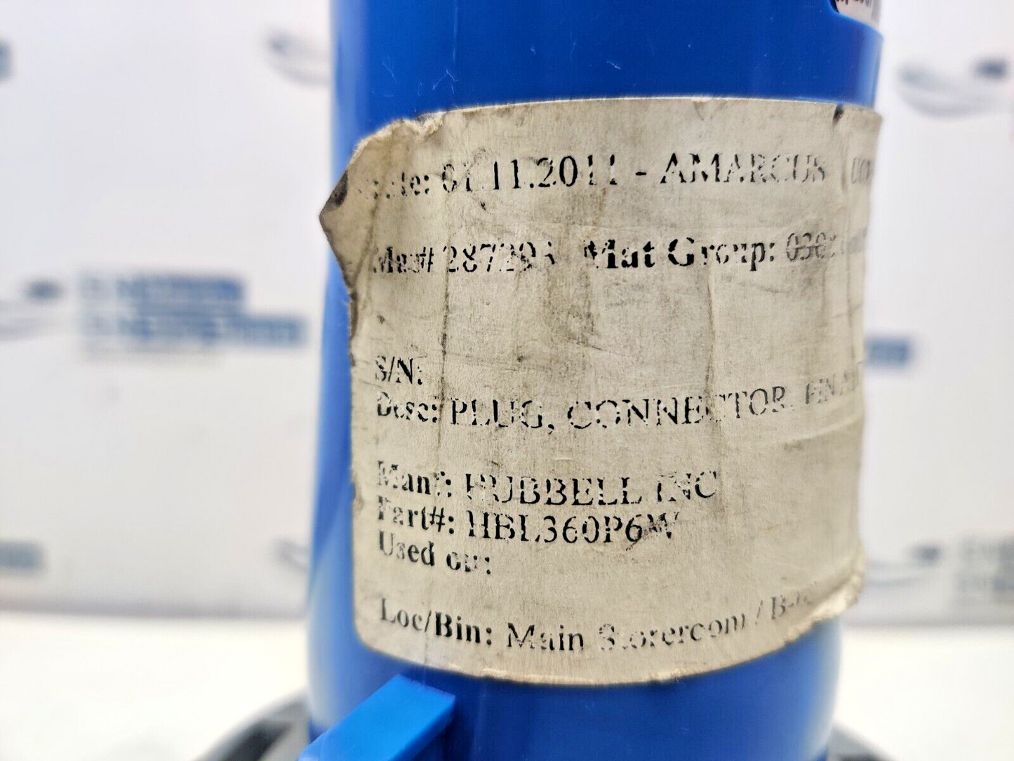 Steck S-3576/W 2P+E Plug Hubbell HBL360PW Connector Plug Pin And Sleeve