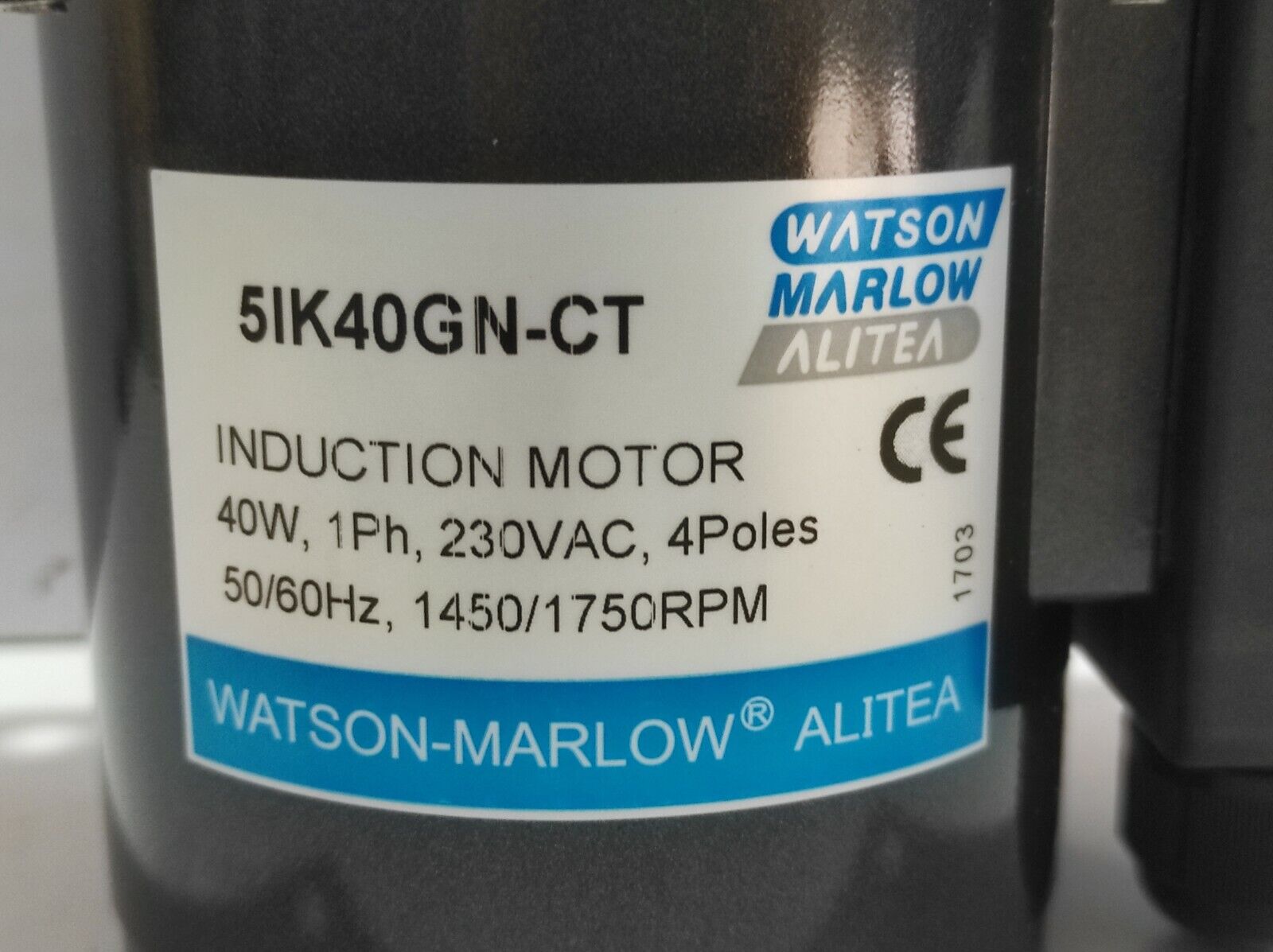 Watson Marlow Alitea 5IK40GN-CT Induction Motor 5IK40GNCT 