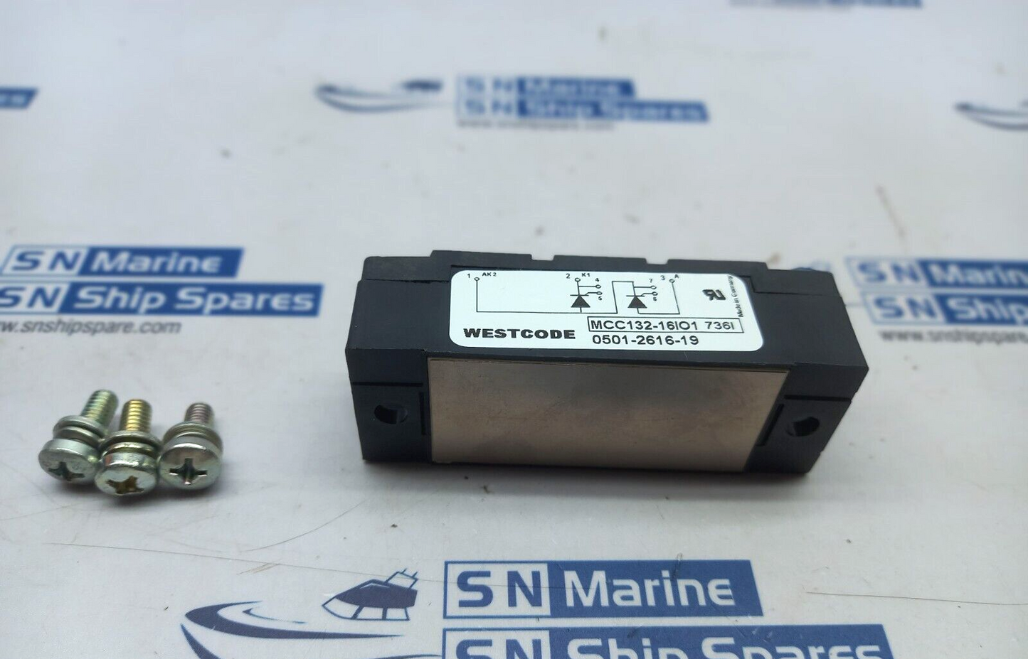 Westcode MCC132-16IO1 Power Control Module 1600V Nov 0501261619